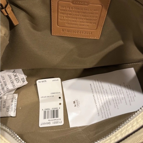Vintage Y2K Coach Brown and Cream Signature Satchel—NWT - Picture 5 of 5